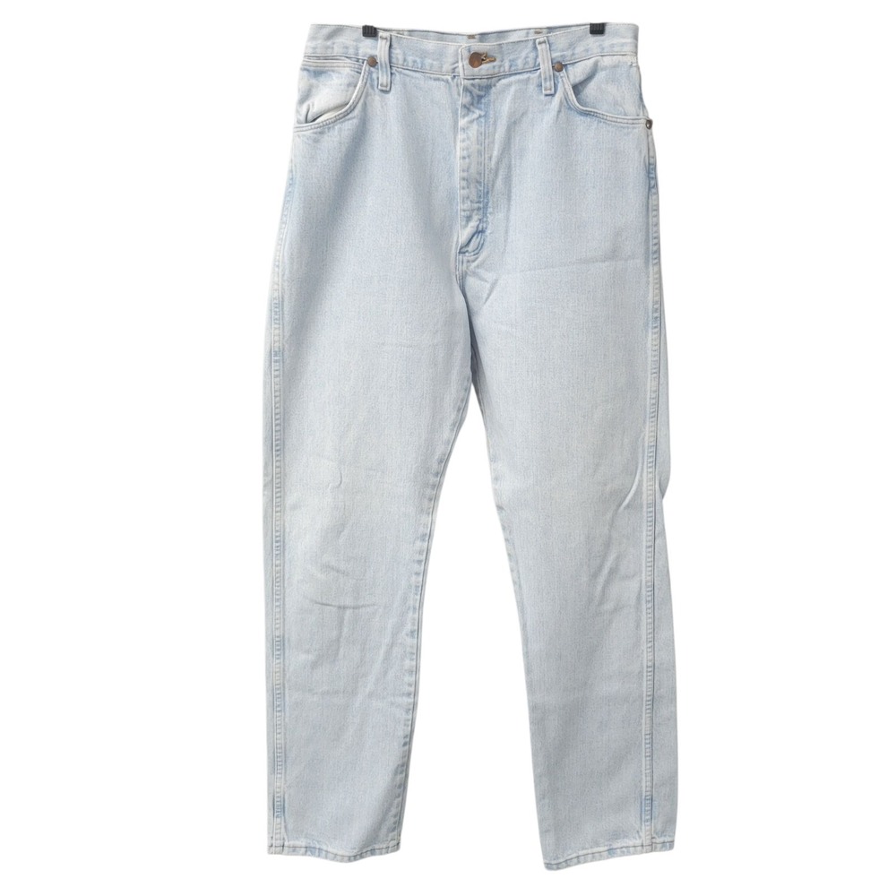 Vintage‎ Wrangler Jeans Womens Style 14MWZG BlueLight Wash Straight 32x32 B-212